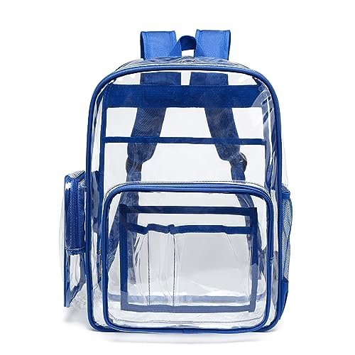 HDOYTXXM Klarer Rucksack Für Mädchen Wasserdichte Klare Rucksack Hochleistungsschule Für College Arbeiten Hochleistungs PVC Buchbeutel Wasserdichtes Buch Oder Maschenbeutel von HDOYTXXM