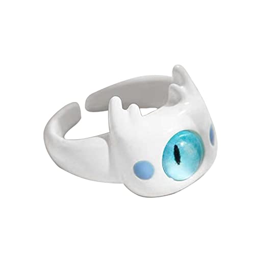 HDOYTXXM Lustige Schwarzgrüne Weiße Katzenmonster Big Eyes Süßer Cooler Cartoon Süße Freundes Paar Offener Geschenk Schmuck Schmuck HDOYTXXM Lustige Schwarzgrüne Weiße Katzenmonster Big Eyes Süßer Cooler Cartoon Süße Freundes Paar Offener Geschenk Schmuck Schmuck von HDOYTXXM