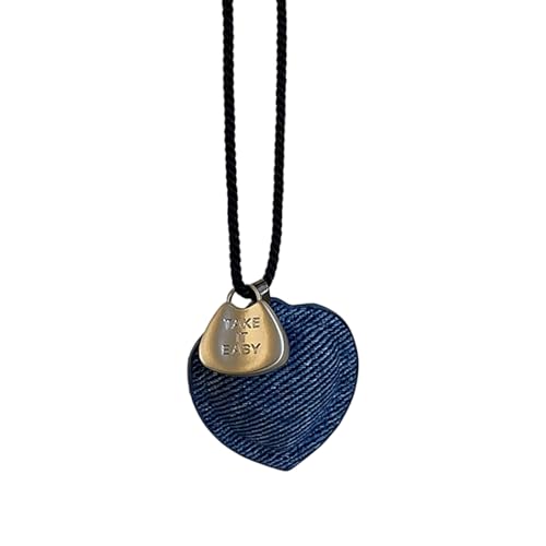 HDOYTXXM Minimalistische Schnur Schnur Liebe Anhänger Statement Halskette Moderne Vintage Kombination Pullover Kette Schmuck Geschenk Für Ihre Luxus Halskette von HDOYTXXM