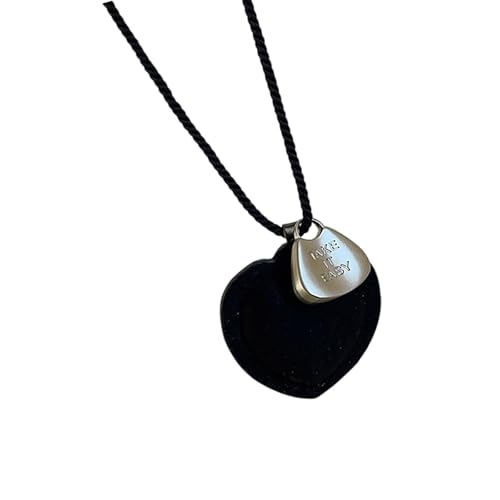 HDOYTXXM Minimalistische Schnur Schnur Liebe Anhänger Statement Halskette Moderne Vintage Kombination Pullover Kette Schmuck Geschenk Für Ihre Luxus Halskette von HDOYTXXM