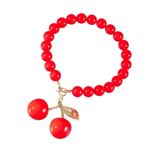 HDOYTXXM Modische Harzkirschen Anhänger Halskette Modes Schwarz Oder Rote Kirschen Halskette Charme Für Styles Enthusiasten Individualität Schmuck von HDOYTXXM
