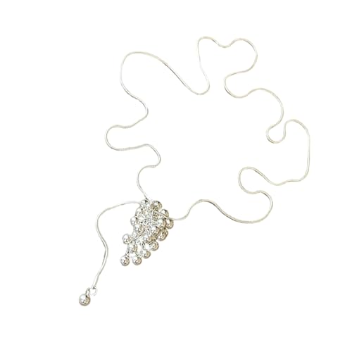 HDOYTXXM Modische Legierung Traubencluster Dangle Halskette Schlüsselbeinkette Mit Verstellbarer Kette Feature Für Tägliche Geschenk Ein Verstellbares Schicht Halskettengeschenk Verleiht von HDOYTXXM