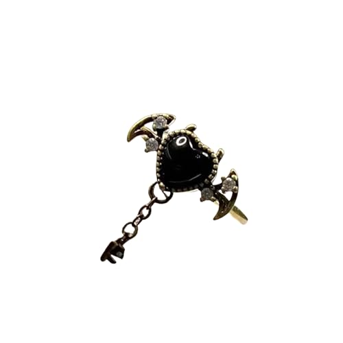 HDOYTXXM Retro Moderne Hohlköpfe Einstellbare Größe Ringe CZ Kristall Akzente Gothisches Dämonisches Thema Kiriste Modeschmuck Für Ihren Einzigartigen Herzdesign Mode HDOYTXXM Retro Moderne Hohlköpfe Einstellbare Größe Ringe CZ Kristall Akzente Gothisches Dämonisches Thema Kiriste Modeschmuck Für Ihren Einzigartigen Herzdesign Mode von HDOYTXXM