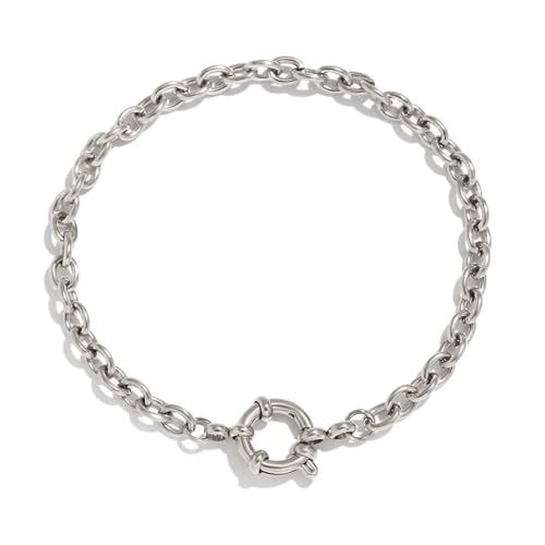 HDOYTXXM Stilvolle Kettenschnallen Armband Mit Paperclip Designs Accessoire Für Modetrendsetters Und Musikfestivalbesucher von HDOYTXXM