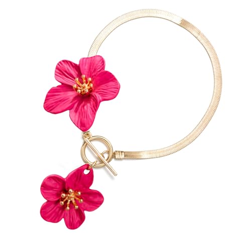 HDOYTXXM Stilvoller OT Fußkettchen Mit Blumencharm 27cm Umfang Leichtes Gewicht 18G Frauen FODE Keine ABSCHAFT Abschnitt Elegante Frauenparty Fußkette von HDOYTXXM