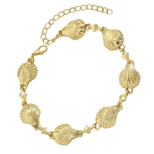 HDOYTXXM Strandthema Schale Armband Verstellbare Muschel Army Wadchain Ziery Schmuck Für Alltägliche Kleidung Und Party Beach Urlaub Accessoire von HDOYTXXM