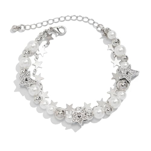 HDOYTXXM Stylish Star Pendant Armband Charme Armband Mode Perlen Armband Wecken Schmuck Mode Accessoire Für Täglich von HDOYTXXM