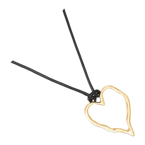 HDOYTXXM Stylish Wachs Cord Halskette Einzigartiger Charakteristischer Geometrischer Anhänger Für Jugendliche Frauen Trendy Women Halskette Vorhanden von HDOYTXXM