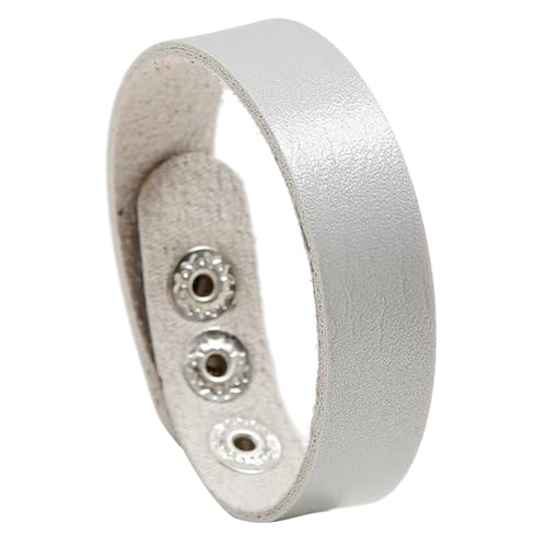HDOYTXXM Verstellbarer PU Leder Armband Anpassbares Slider Design Für 14 22 cm von HDOYTXXM