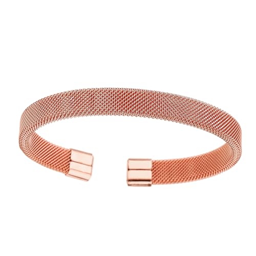 HDOYTXXM Zeitgenössischer Offenes Ende Edelstahlarmarm Mit Mesh Muster Unisex Daily C Formbänder Zubehör Trendy Unisex C Form Armbangle HDOYTXXM Zeitgenössischer Offenes Ende Edelstahlarmarm Mit Mesh Muster Unisex Daily C Formbänder Zubehör Trendy Unisex C Form Armbangle von HDOYTXXM