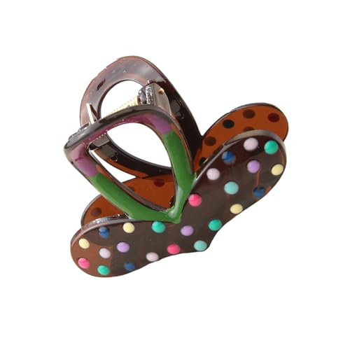 Haarklaue Clip Großer Herz Kopfbedecker Haarklaue Klemme Elegantes Herz Pferdeschwanzhalter Barrettes Starker Halt Für Mädchen von HDOYTXXM