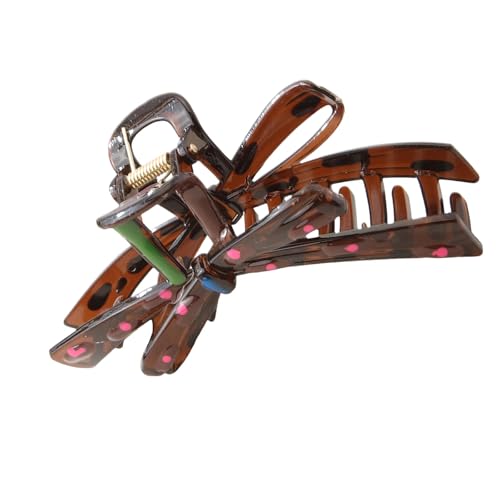 Haarklaue Clip Großer Herz Kopfbedecker Haarklaue Klemme Elegantes Herz Pferdeschwanzhalter Barrettes Starker Halt Für Mädchen von HDOYTXXM