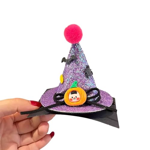 Halloween Lace Ribbon Kopfschmuck Haar Clip Glitzer Cartoon Starke Halten Haare Clip Haarstyling Tool von HDOYTXXM