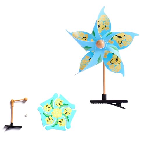 Handgefertigte Windmühle Haarclip Einzigartige Haarstücke Cartoon Haarnad Für Frauen Und Kinder Modezubehör Weihnachtsgeschenk von HDOYTXXM