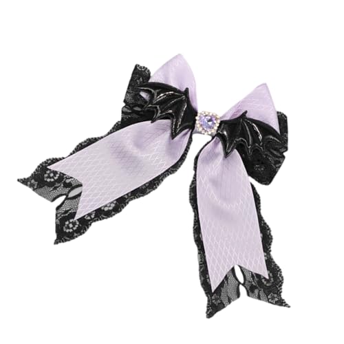 Japanische Haarclip Halloween Fledermausflügel Bowknot Haare Barrettes Anime Kostüm Haare Dekore Erwachsene Haarstylingzubehör von HDOYTXXM