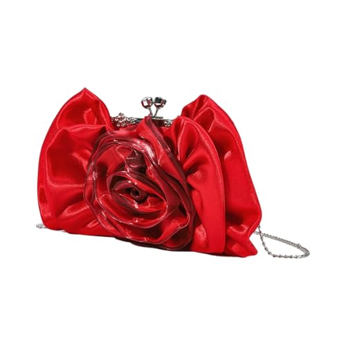 Kreative Strukturierte Abendtasche Mit Kettengurt Schulter Crossbody Geldbörse Für Cocktailpartys Brautveranstaltung Frauen Eleganter Kettenumhängetasche von HDOYTXXM