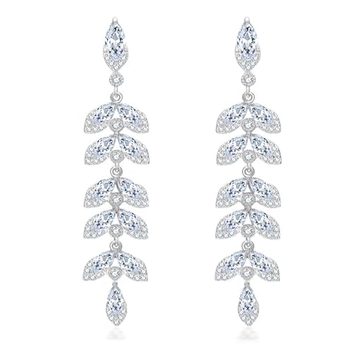 Moderne Stollen Ohrringe Mit Kubischen Zirkonia Detail Party Statement Kupferstruktur Für Einen Raffinierten Look Komfortable Tägliche Verschleiß von HDOYTXXM