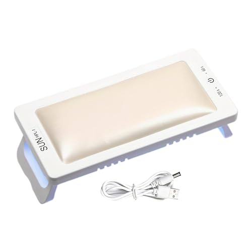 Nagelarm Rasthandkissen Kissen LED NAGE LAUL GELS PLISCHEN NAGE HULTEN LAMPE NAGE TROCKER 2 IN1 Maniküren Werkzeuge von HDOYTXXM