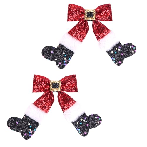 Pack Stiefel Haarspange Mit Schleife Haarspange Weihnachts Haarband Haarnadel Stilvolle Haarspange Schleife Haarschmuck Für Mädchen von HDOYTXXM