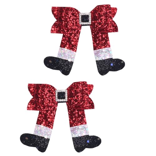 Pack Stiefel Haarspange Mit Schleife Haarspange Weihnachts Haarband Haarnadel Stilvolle Haarspange Schleife Haarschmuck Für Mädchen von HDOYTXXM