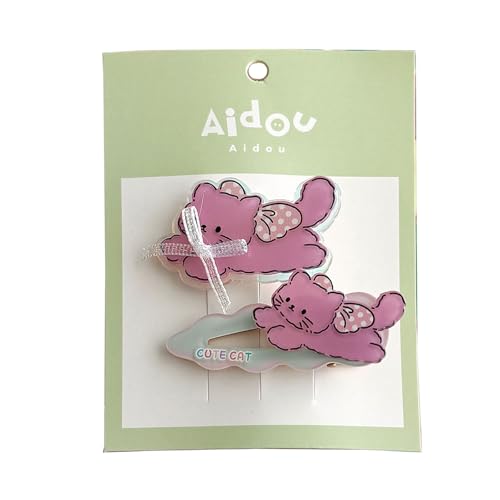 Packung Mit 2 Süßen Cartoon Tierhaarclip Für Mädchen Und Kleinkind Schöne 2000er Haare Barrettes Haarzubehör Für Tägliche Verschleiß von HDOYTXXM