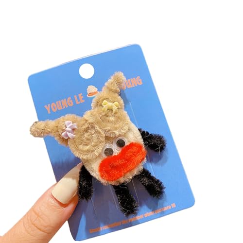 Plüsch Wurst Mund Mädchen Form Haarnadeln Mädchen Cartoon Haare Clip Carnival Photography Haarclip Für Frau Ponytail von HDOYTXXM