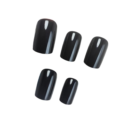 Quadratische Nägel Zum Aufdrücken Künstliche Nägel Schwarz Kleber Auf Den Nägeln Künstliche Acrylnägel Größe 12 24 Stück Zum Aufkleben Auf Den Nägeln Für Frauen von HDOYTXXM