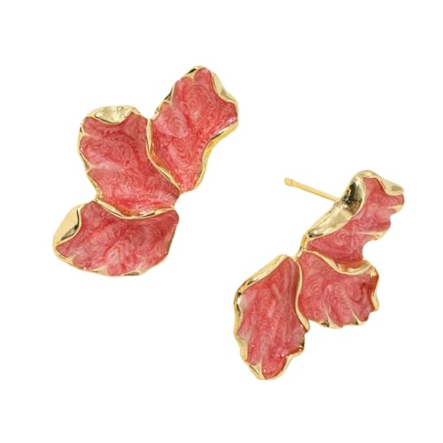 Retro Inspire Maple Leaf Und Blumenohrringe Mit Öl Tropftätigen Zur Verbesserung Modischer Outfits Trendy Outdoor Accessoires von HDOYTXXM
