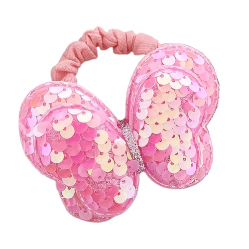 Schmetterlingshaarseil Haarbrötchen Scrunchies Elastisches Haar Seil Sequine Haar von HDOYTXXM