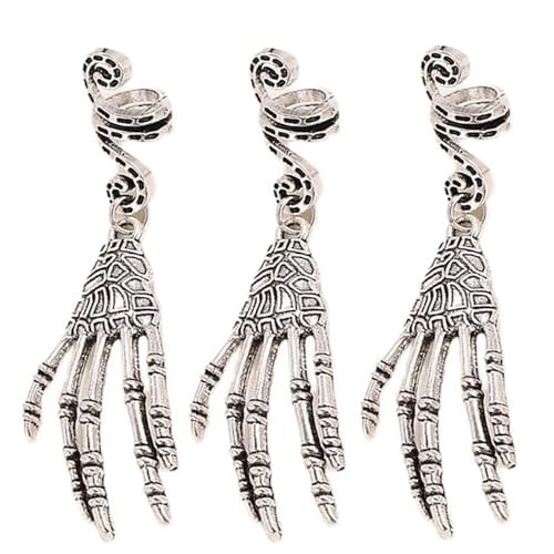 Skelett Dreadlock Perlen Haarperlen Losen Spulen Haarschmuck Für Halloween Geflecht Clip Haarringe Haare Clip Geflecht Ringe von HDOYTXXM