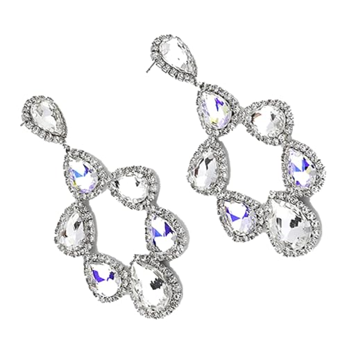 Sprudelnde Tränen Durchbohrte Ohrringe Triple Crystal Dangle Drop Schmuck Mit Strasssteinen Für Frauen Dreifachdesign Geschenk von HDOYTXXM
