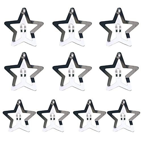 Sternhaarclip Süße Silberne Haarnadel Hollow Stern Dekorative Kopfbedeckung Metall Haarstifte Clip Barrettes Metal Hollow Star Haarclip Für Frauen Mädchen Kinder Kleinkind Silber von HDOYTXXM