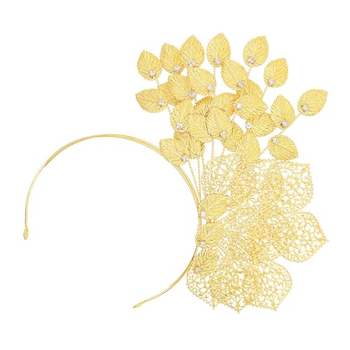 Übertriebenes Blumen Und Blatt Stirnband Für Die Braut Elegantes Haarranken Haarband Hochzeits Haarband Braut Kopfschmuck Für Die Zeremonie von HDOYTXXM