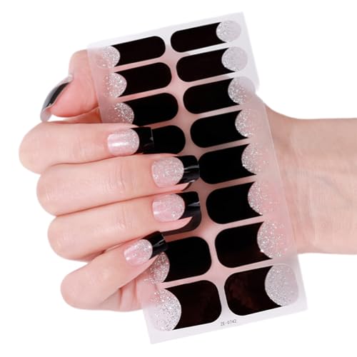 Valentinstag Nagelfolien Selbstklebende Nagelkunst Aufkleber Komplette Nagelfolien Nagellackstreifen Nagelaufkleber (Herz Stile) von HDOYTXXM