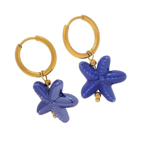 Zarte Keramikstärke Ohrringe Handgefertigter Schmuck Für Alltägliche Verschleiß Strandthema Legierung Akzente Leichte Robuste Keramiksternohrringe von HDOYTXXM