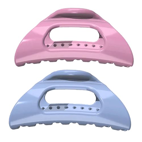 Cozy Clip Claw Clip, Haarklammer Rutschfest Weiche Acrylic Haarspangen Damen Für Alle Haar Texturen (Blau+Rosa) von HDQQEU