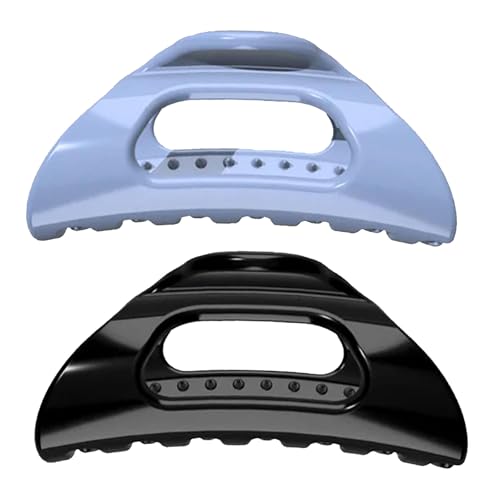 Cozy Clip Claw Clip, Haarklammer Rutschfest Weiche Acrylic Haarspangen Damen Für Alle Haar Texturen (Blau+Schwarz) von HDQQEU