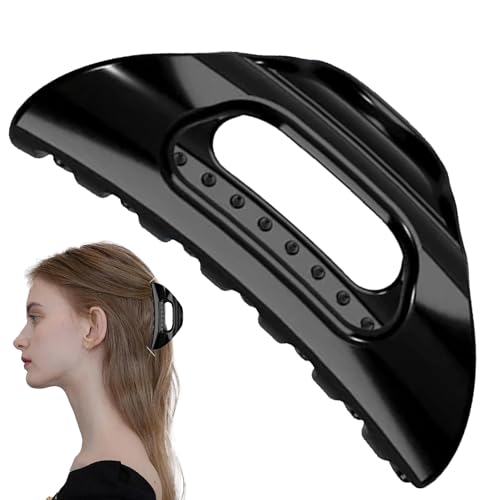 Cozy Clip Claw Clip, Haarklammer Rutschfest Weiche Acrylic Haarspangen Damen Für Alle Haar Texturen (Schwarz) von HDQQEU