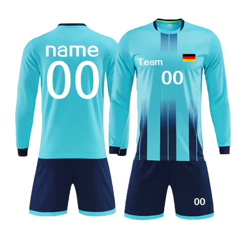 HDSD Fußball Trikot Kinder Erwachsene Set Benutzerdefiniertes Name Nummer Team für Fußball Set von HDSD