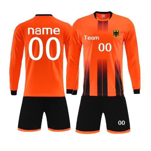 HDSD Fußball Trikot Kinder Erwachsene Set Benutzerdefiniertes Name Nummer Team für Fußball Set von HDSD