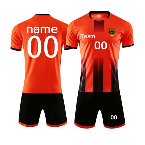 HDSD Fußball Trikot Kinder Erwachsene Set Benutzerdefiniertes Name Nummer Team für Fußball Set von HDSD