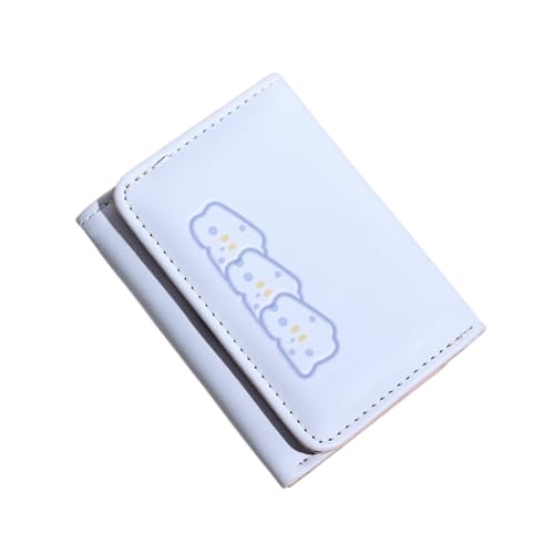 HDSDVNON Geldbörse im japanischen Käse-Stil – süßer 3-Fach gefalteter PU-Kartenhalter for Damen mit wasserdichtem Design(Blue) von HDSDVNON