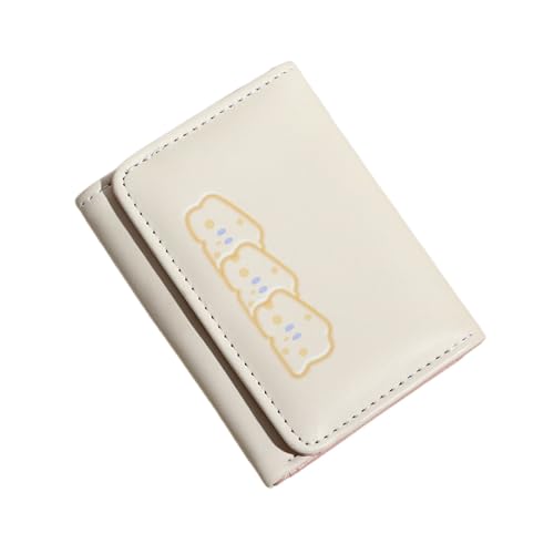 HDSDVNON Geldbörse im japanischen Käse-Stil – süßer 3-Fach gefalteter PU-Kartenhalter for Damen mit wasserdichtem Design(Yellow) von HDSDVNON