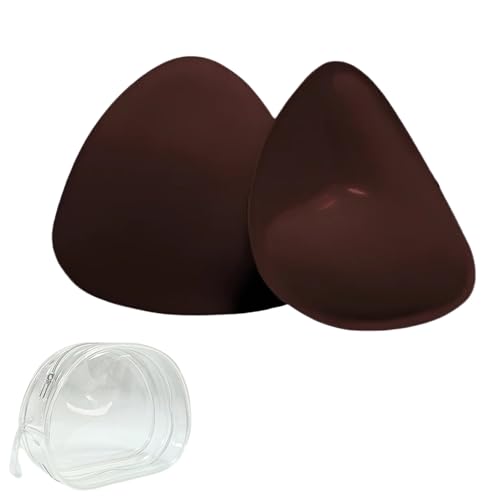 Wiederverwendbares Silikon-BH-Pad for Damen, verwendet in Badeanzügen und Kleidern, Stützpad mit Klebetechnologie.(Cocoa,A) von HDSDVNON