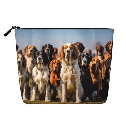 HDSKFNS Dog Show2 Kosmetiktasche mit Aufdruck "Dog Show2", Make-up-Tasche für Damen, Reise-Make-up-Tasche mit Reißverschluss, ideal für den täglichen Gebrauch und Reisen von HDSKFNS