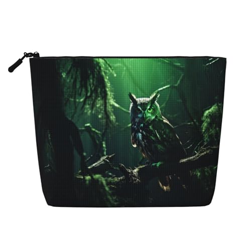 HDSKFNS Kosmetiktasche mit Eulen-Motiv, bedruckt, Make-up-Tasche für Damen, Reise-Make-up-Tasche mit Reißverschluss, ideal für den täglichen Gebrauch und Reisen von HDSKFNS