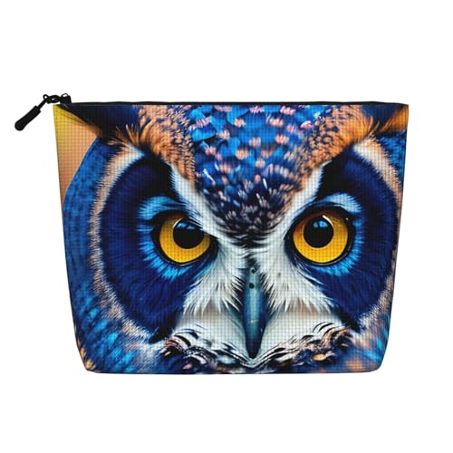 HDSKFNS Kosmetiktasche mit Eulen-Motiv, für Damen, Reise-Make-up-Tasche mit Reißverschluss, ideal für den täglichen Gebrauch, Reisen von HDSKFNS