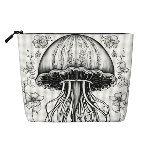 HDSKFNS Kosmetiktasche mit Quallenmuster, Make-up-Tasche für Damen, Reise-Make-up-Tasche mit Reißverschluss, ideal für den täglichen Gebrauch auf Reisen HDSKFNS Kosmetiktasche mit Quallenmuster, Make-up-Tasche für Damen, Reise-Make-up-Tasche mit Reißverschluss, ideal für den täglichen Gebrauch auf Reisen von HDSKFNS