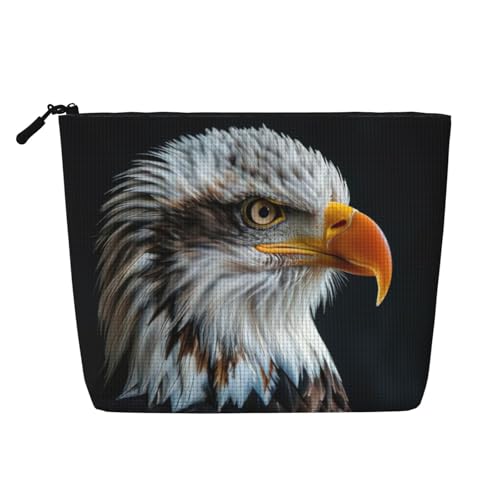HDSKFNS Kosmetiktasche mit Weißkopfseeadleraufdruck, Make-up-Tasche für Damen, Reise-Make-up-Tasche mit Reißverschluss, ideal für den täglichen Gebrauch auf Reisen HDSKFNS Kosmetiktasche mit Weißkopfseeadleraufdruck, Make-up-Tasche für Damen, Reise-Make-up-Tasche mit Reißverschluss, ideal für den täglichen Gebrauch auf Reisen von HDSKFNS