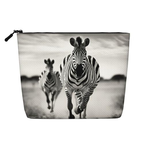HDSKFNS Kosmetiktasche mit Zebra3-Druck, für Damen, Reise-Make-up-Tasche mit Reißverschluss, ideal für den täglichen Gebrauch und Reisen von HDSKFNS